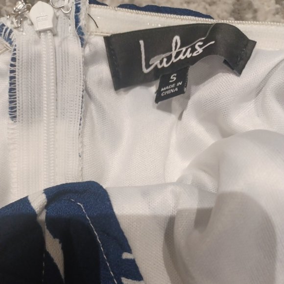 Lulus Delphi Blue &White Romper - Picture 7 of 9